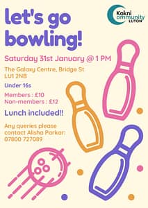 KCL Bowling Jan 2026 Poster